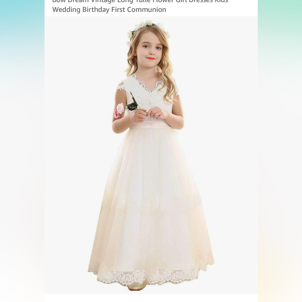 BNWT Ivory communion flower girl dress sz6